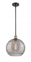 Innovations Lighting 516-1S-BAB-G1213-12SM - Athens Deco Swirl - 1 Light - 12 inch - Black Antique Brass - Mini Pendant