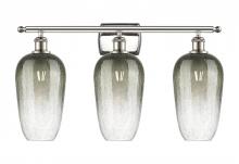 Innovations Lighting 516-3W-PN-G484-7SL - Brookhaven Flute - 3 Light - 27 inch - Polished Nickel - Bath Vanity Light