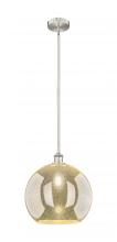 Innovations Lighting 616-1S-SN-G128-14 - Athens - 1 Light - 14 inch - Brushed Satin Nickel - Cord hung - Pendant