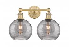 Innovations Lighting 616-2W-BB-G1213-8SM - Athens Deco Swirl - 2 Light - 17 inch - Brushed Brass - Bath Vanity Light