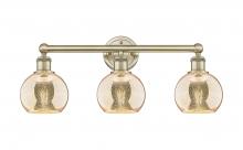 Innovations Lighting 616-3W-AB-G128-6 - Athens - 3 Light - 24 inch - Antique Brass - Bath Vanity Light