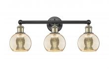 Innovations Lighting 616-3W-BAB-G128-6 - Athens - 3 Light - 24 inch - Black Antique Brass - Bath Vanity Light