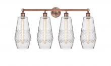 Innovations Lighting 616-4W-AC-G684-7 - Windham - 4 Light - 34 inch - Antique Copper - Bath Vanity Light