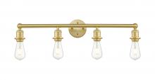 Innovations Lighting 616-4W-SG - Edison - 4 Light - 29 inch - Satin Gold - Bath Vanity Light