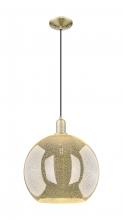Innovations Lighting 716-1P-AB-G128-14 - Athens - 1 Light - 14 inch - Antique Brass - Cord hung - Mini Pendant