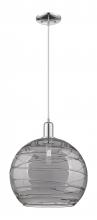 Innovations Lighting 716-1P-PC-G1213-14SM - Athens Deco Swirl - 1 Light - 14 inch - Polished Chrome - Cord hung - Mini Pendant