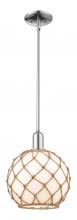 Innovations Lighting 716-1S-PC-G121-10RB - Farmhouse Rope - 1 Light - 10 inch - Polished Chrome - Stem hung - Mini Pendant