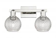 Innovations Lighting 716-2W-PN-G122C-6CL - Athens - 2 Light - 17 inch - Polished Nickel - Bath Vanity Light