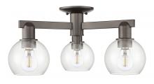 Innovations Lighting 716-3F-OB-G122-6 - Athens - 3 Light - 23 inch - Oil Rubbed Bronze - Semi-Flush Mount