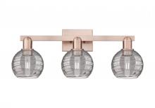 Innovations Lighting 716-3W-AC-G1213-6SM - Athens Deco Swirl - 3 Light - 26 inch - Antique Copper - Bath Vanity Light
