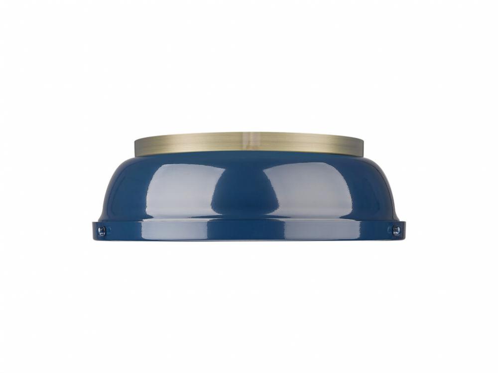 Duncan 3-Light Semi-Flush - Track Light in Rubbed Bronze with Clear Glass