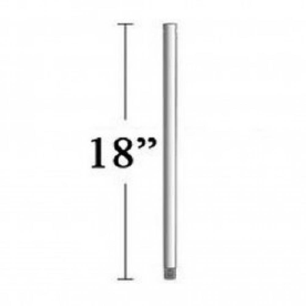 18" Down Rod in Platinesque