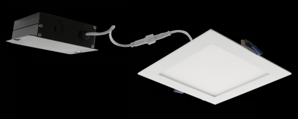 4" SQR LED PANEL LGT 9W 600LMN DIM 4K