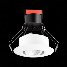 Elco Lighting E1L32F30W - 1" Round Recessed Adjustable Oak Gimbal