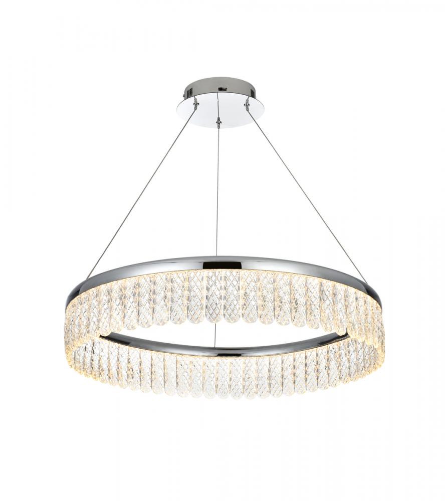 Rune Hang D24"xH4.5" 25W DIM 3CCT Chrome