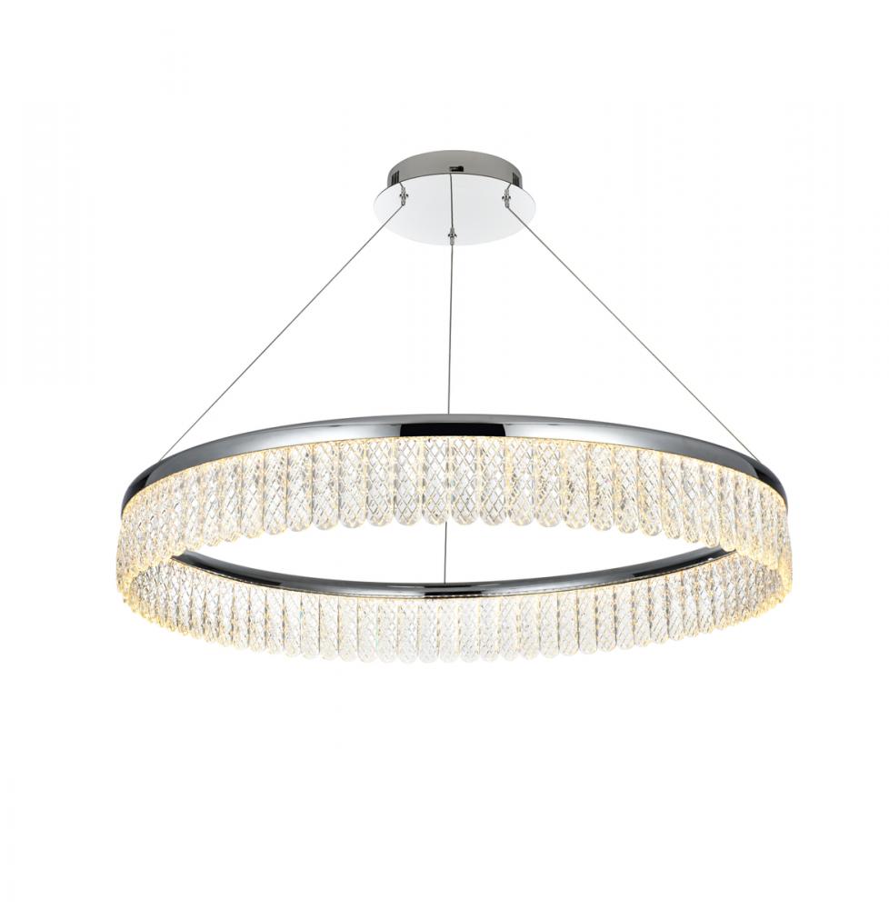 Rune Hang D32"xH4.5" 36W DIM 3CCT Chrome