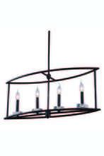 Elegant 1493D32VB - Bjorn Collection Chandelier L:32 W:10 H:65 Lt:4 Vintage Bronze Finish Royal Cut Clear