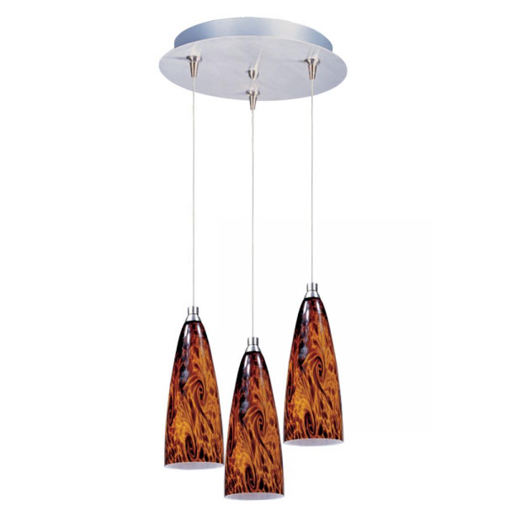 Amber Lava-Multi-Light Pendant